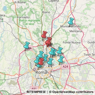 Mappa Quarrata, 00138 Roma RM, Italia (6.12133)