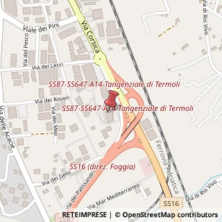 Mappa Via dei Palissandri, 8, 86039 Termoli, Campobasso (Molise)