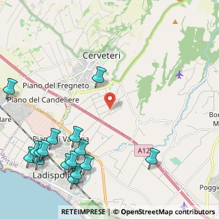 Mappa Via del Tiro a Segno, 00052 Cerveteri RM, Italia (3.25438)
