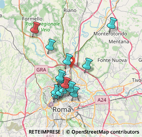 Mappa Via Incisa in Val D'Arno, 00138 Roma RM, Italia (6.965)