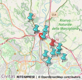 Mappa Via Incisa in Val D'Arno, 00138 Roma RM, Italia (3.37167)