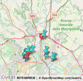 Mappa Via Incisa in Val D'Arno, 00138 Roma RM, Italia (4.16769)