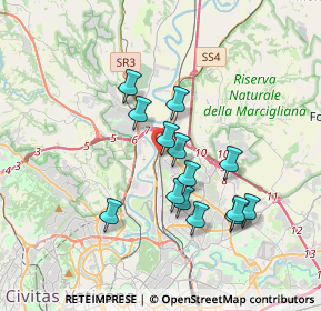 Mappa Via Incisa in Val D'Arno, 00138 Roma RM, Italia (3.27286)