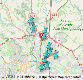 Mappa Via Incisa in Val D'Arno, 00138 Roma RM, Italia (3.57091)