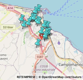 Mappa Via Degli Abeti, 86039 Termoli CB, Italia (1.434)