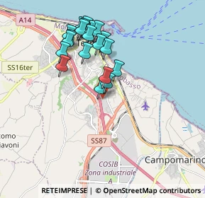 Mappa Via Degli Abeti, 86039 Termoli CB, Italia (1.8385)