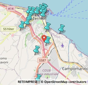 Mappa Via Degli Abeti, 86039 Termoli CB, Italia (2.28563)