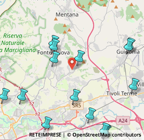 Mappa Via Piemonte, 00013 Santa Lucia RM, Italia (6.635)