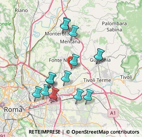 Mappa Via di Santa Lucia, 00013 Santa Lucia RM, Italia (7.28571)