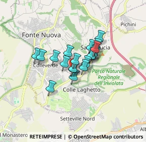 Mappa Via di Santa Lucia, 00013 Santa Lucia RM, Italia (1.0875)