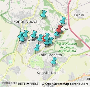 Mappa Via di Santa Lucia, 00013 Santa Lucia RM, Italia (1.3015)
