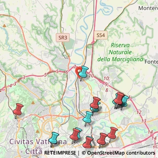 Mappa Via Piteglio, 00138 Roma RM, Italia (6.468)