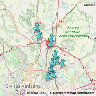 Mappa Via Piteglio, 00138 Roma RM, Italia (3.56545)