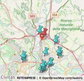 Mappa Via Piteglio, 00138 Roma RM, Italia (4.52929)