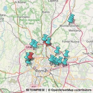 Mappa Via Piteglio, 00138 Roma RM, Italia (7.87765)