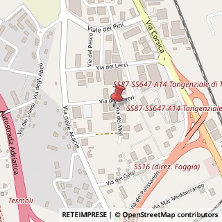 Mappa Via dei Meli, 2, 86039 Termoli, Campobasso (Molise)