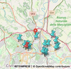 Mappa Via Granzotto, 00188 Roma RM, Italia (4.37625)