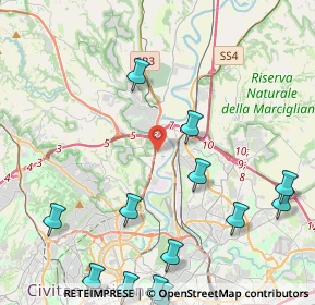 Mappa Via Granzotto, 00188 Roma RM, Italia (6.07308)