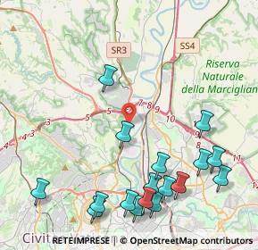 Mappa Via Granzotto, 00188 Roma RM, Italia (5.46353)