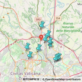 Mappa Via Granzotto, 00188 Roma RM, Italia (3.46545)