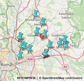 Mappa Via Liguria, 00013 Santa Lucia RM, Italia (7.35294)