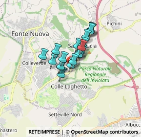 Mappa Via Liguria, 00013 Santa Lucia RM, Italia (1.035)