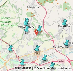 Mappa Via Liguria, 00013 Santa Lucia RM, Italia (6.638)