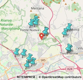 Mappa Via Liguria, 00013 Santa Lucia RM, Italia (4.40214)