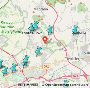 Mappa Via Liguria, 00013 Santa Lucia RM, Italia (6.565)