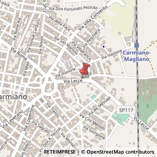 Mappa Via Lecce, 65, 73041 Carmiano, Lecce (Puglia)