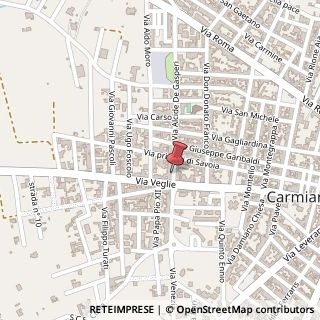 Mappa Via A. de Gasperi, 78, 73041 Carmiano, Lecce (Puglia)