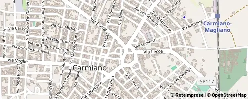 Mappa Carmiano