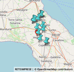 Mappa - z.i. di, 73010 Veglie LE, Italia (10.21286)