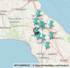 Mappa - z.i. di, 73010 Veglie LE, Italia (8.29308)