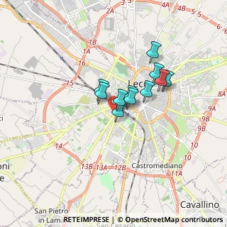 Mappa Via Orsini Ducas, 73100 Lecce LE, Italia (1.23417)