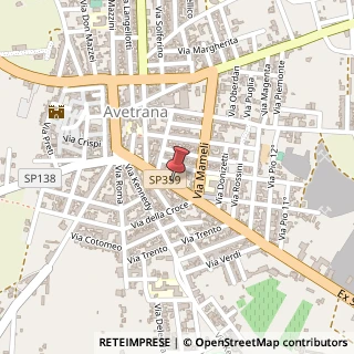 Mappa Via A. De Gasperi, 51, 74020 Avetrana, Taranto (Puglia)