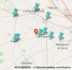 Mappa S.C.E. di Brindisi, 73041 Carmiano LE, Italia (4.58727)