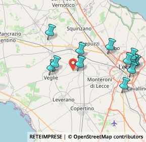 Mappa S.C.E. di Brindisi, 73041 Carmiano LE, Italia (9.19333)