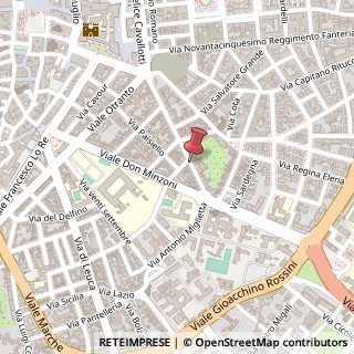 Mappa Via Giovanni Antonio Orsini De Balzo,  60, 73100 Lecce, Lecce (Puglia)