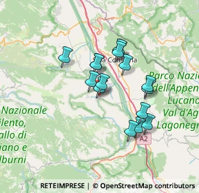 Mappa Via Ponte Chianche, 84038 Sassano SA, Italia (5.92875)