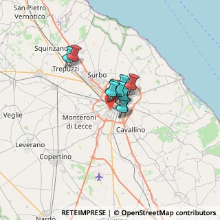 Mappa Via Daniela e Paola Bastianutti, 73100 Lecce LE, Italia (3.61273)
