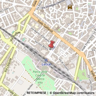 Mappa Via Don Bosco, 38, 73100 Lecce, Lecce (Puglia)