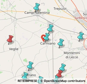 Mappa Via Enrico Fermi, 73041 Carmiano LE, Italia (6.00417)