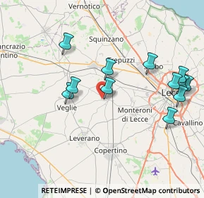 Mappa Via Enrico Fermi, 73041 Carmiano LE, Italia (8.90083)