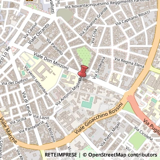 Mappa Via Antonio Miglietta, 36, 73100 Lecce, Lecce (Puglia)