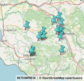 Mappa Via del Monte, 84065 Piaggine SA, Italia (12.97133)