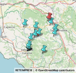 Mappa Via del Monte, 84065 Piaggine SA, Italia (12.722)