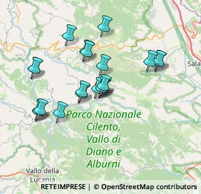 Mappa Via del Monte, 84065 Piaggine SA, Italia (7.099)