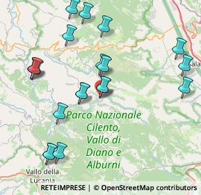 Mappa Via del Monte, 84065 Piaggine SA, Italia (9.5105)
