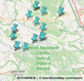 Mappa Via del Monte, 84065 Piaggine SA, Italia (8.9925)